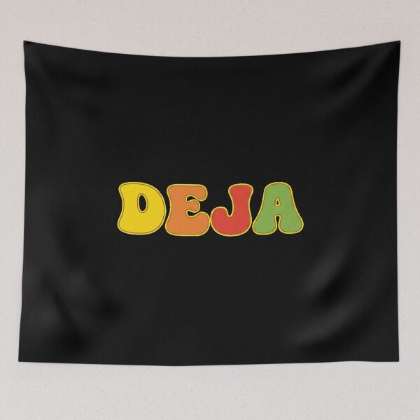 Item preview, ❤️ Deja Personalized Name Wavy Retro Shirt, Coffee Mug, Sticker Gift designed and sold by HelixPedia.
