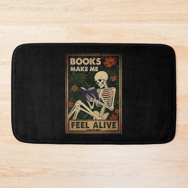 Item preview, Vintage Skeleton Reading Books Make Me Feel Alive Gothic Botanical designed and sold by ferminhays.