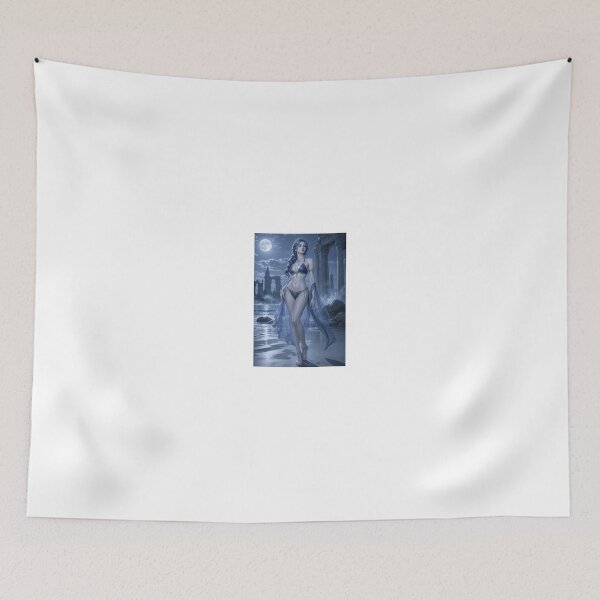 Item preview, Blue Haired Woman in Tiara by Moonlight designed and sold by CathryneDelamort.