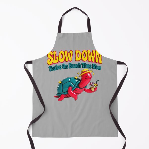 Item preview, Slow Down You're On Beach Time Now Turtle Graphic  — Funny Summer Beach  designed and sold by SkTee2k.