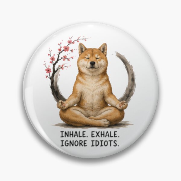 Item preview, Meditating Shiba Inu Funny Zen Dog designed and sold by Alma en Cada Detalle.
