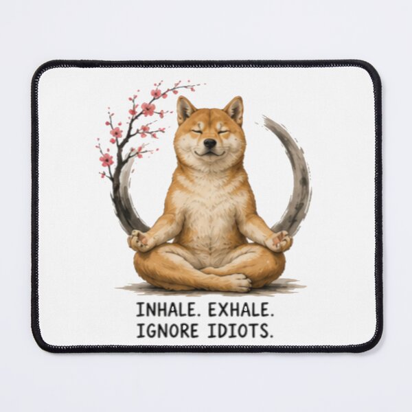 Item preview, Meditating Shiba Inu Funny Zen Dog designed and sold by Alma en Cada Detalle.