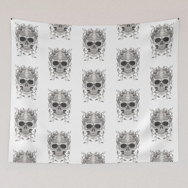 Item preview, Surreal art skull with nature. designed and sold by Jiwsurreal.