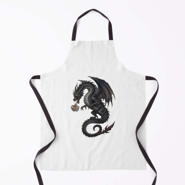 Item preview, Shadowfire Dragon – Dark Fantasy Black Dragon Illustration designed and sold by Darkness Hole.