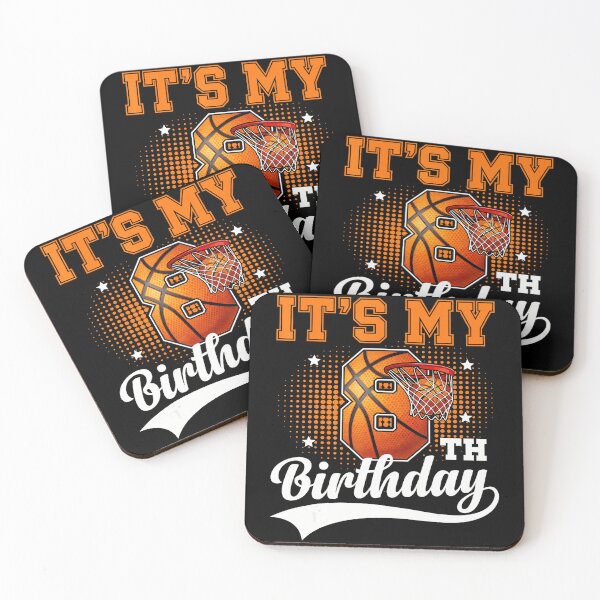 Item preview, Basketball Eighth Birthday Retro for Turning Eight designed and sold by allistermariam.