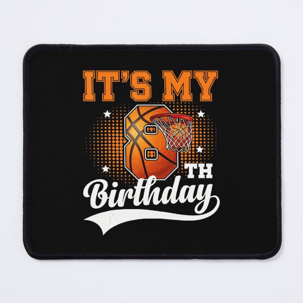 Item preview, Basketball Eighth Birthday Retro for Turning Eight designed and sold by allistermariam.