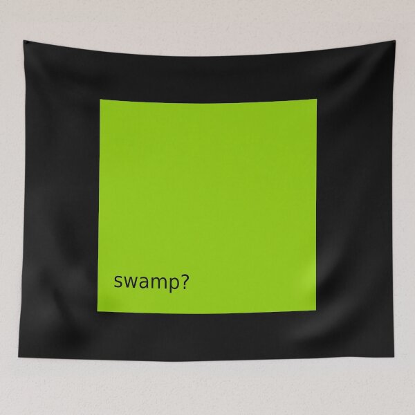 Item preview, Supreme Green Swamp Question Mark Square designed and sold by Dancing Papaya.