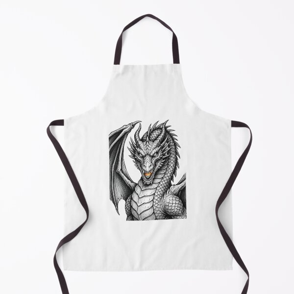 Item preview, Inferno Fang Dragon – Fierce Fantasy Dragon Illustration designed and sold by Darkness Hole.