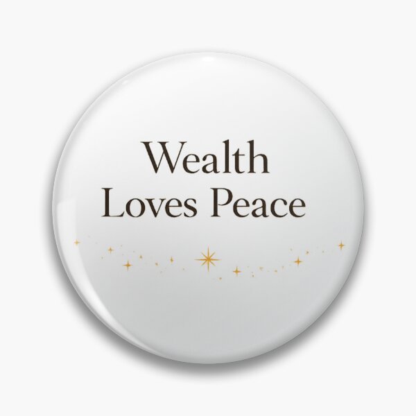 Item preview, Wealth Loves Peace — Soft Abundance Typography designed and sold by BeaVibes.