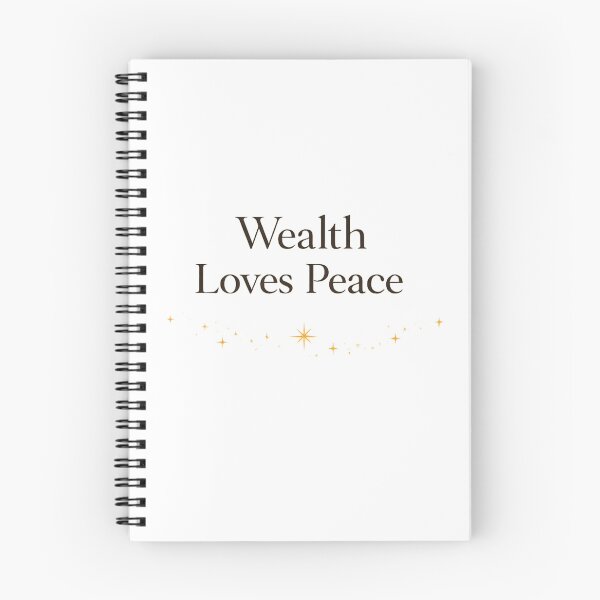 Item preview, Wealth Loves Peace — Soft Abundance Typography designed and sold by BeaVibes.