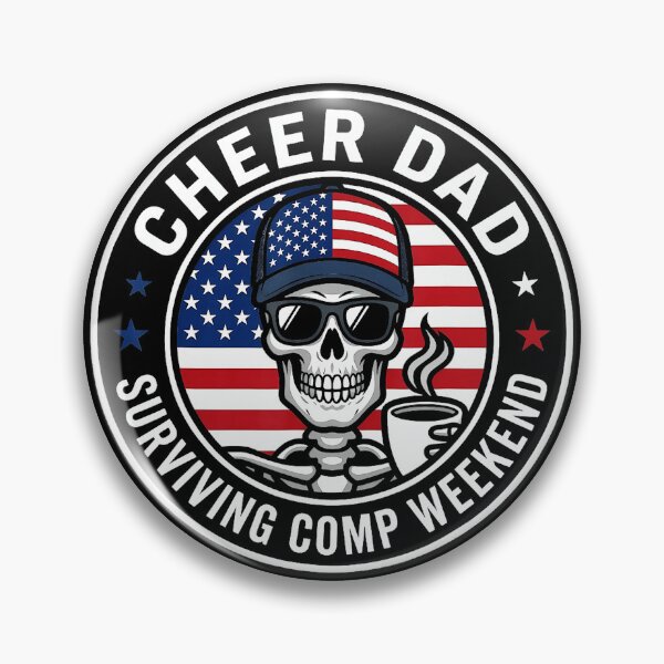 Item preview, Skeleton Cheer Dad Coffee for Competition Weekend Chaos designed and sold by zamiokaline.