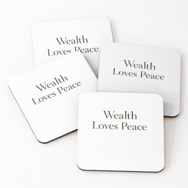 Item preview, Wealth Loves Peace — Soft Abundance Typography designed and sold by BeaVibes.