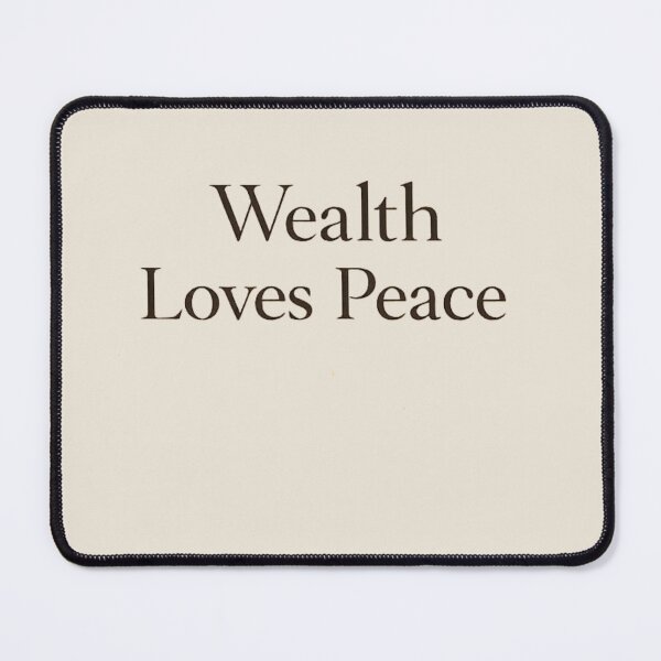 Item preview, Wealth Loves Peace — Soft Abundance Typography designed and sold by BeaVibes.