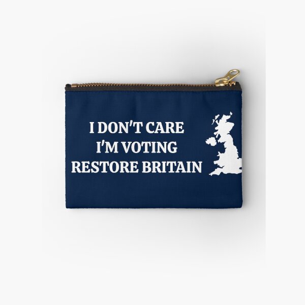 Item preview, Don't Care I'm Voting Restore Britain designed and sold by TsunamiDesigns.