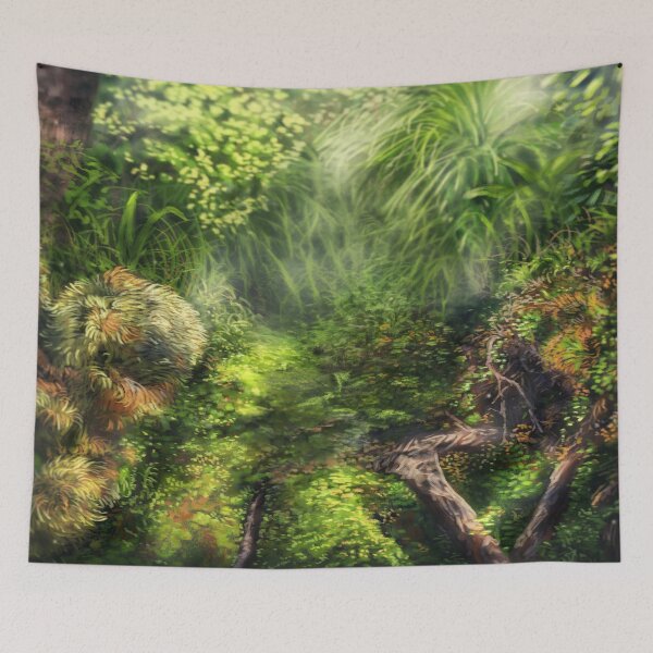 Item preview, Whispers of the Fernlit Sanctuary designed and sold by alandodrawing.