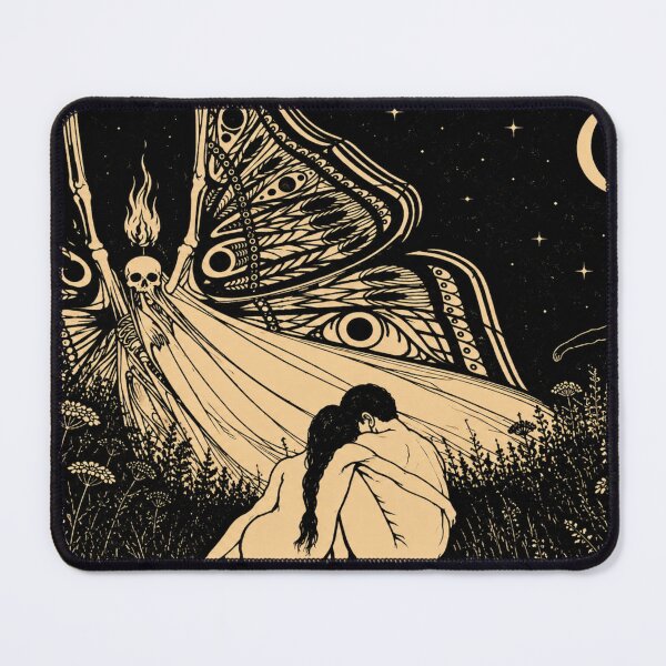 Item preview, Butterfly of Death by Herbert Grass - Gothic Art Nouveau Butterfly Illustration for Dark Fantasy Collectors designed and sold by RickE.