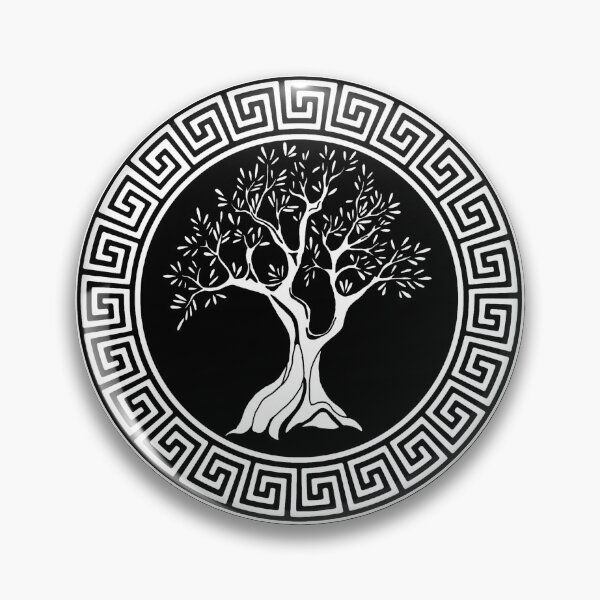 Item preview, Greek symbol of the olive tree (white) designed and sold by Lagueny.