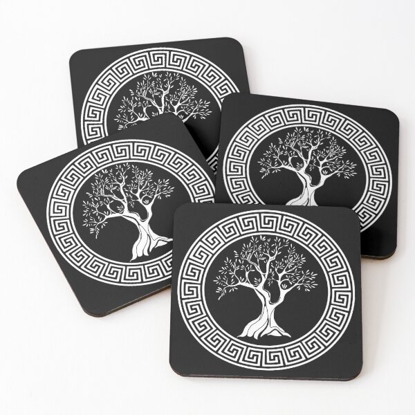 Item preview, Greek symbol of the olive tree (white) designed and sold by Lagueny.