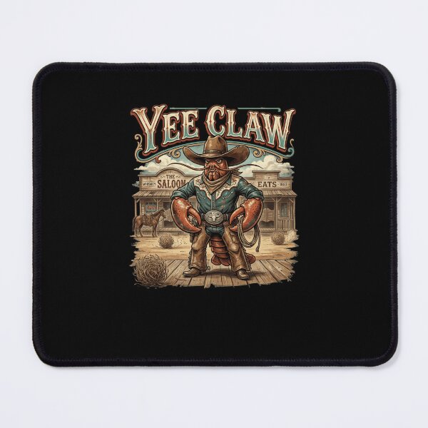 Item preview, YEE CLAW Lobster Cowboy Wild West Saloon funny pun designed and sold by snowry.