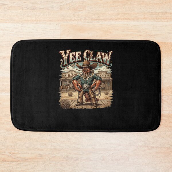 Item preview, YEE CLAW Lobster Cowboy Wild West Saloon funny pun designed and sold by snowry.
