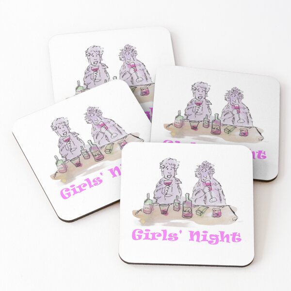 Item preview, Two ladies sitting having a glass of wine designed and sold by Inky Fingers Illustrations.