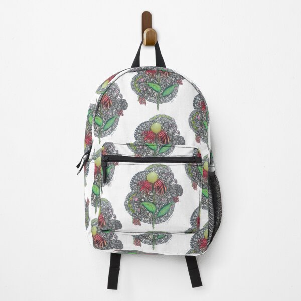 Item preview, Zentangle Inspired Coneflower with Intricate Patterns designed and sold by LorieFossaArt.