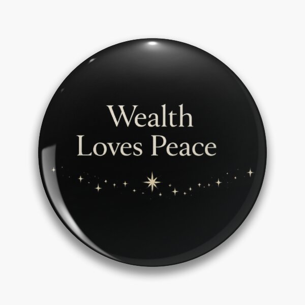 Item preview, Wealth Loves Peace — Soft Abundance Typography designed and sold by BeaVibes.