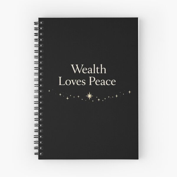 Item preview, Wealth Loves Peace — Soft Abundance Typography designed and sold by BeaVibes.