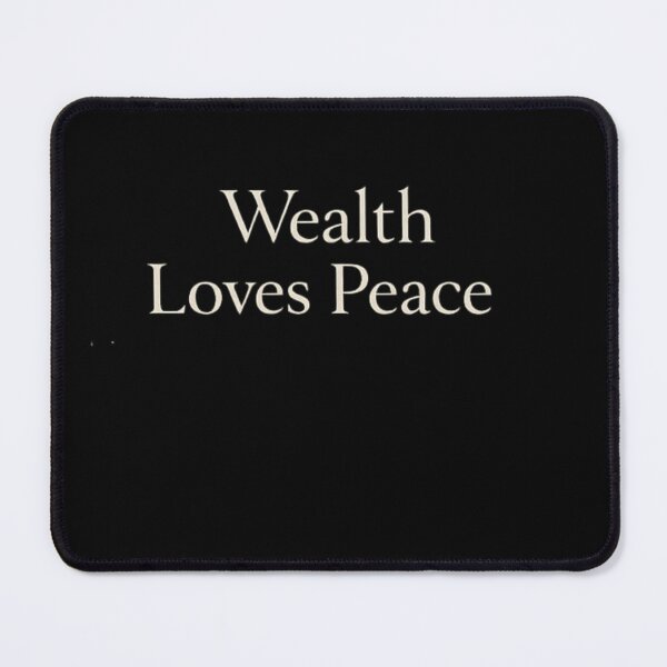 Item preview, Wealth Loves Peace — Soft Abundance Typography designed and sold by BeaVibes.