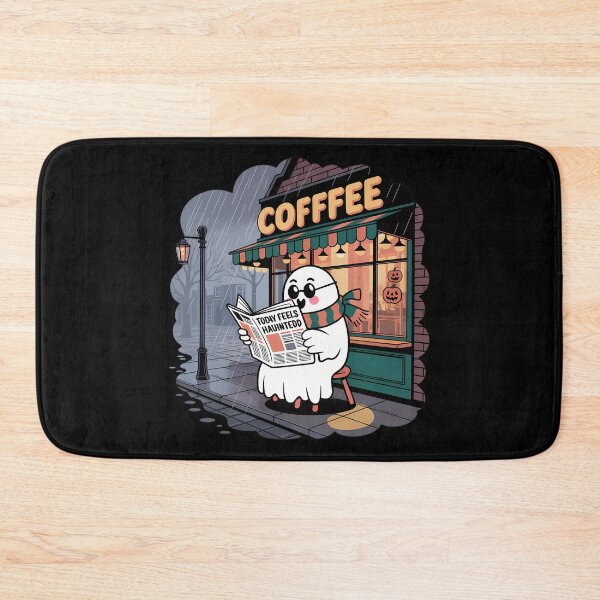 Item preview, Today Feels Haunted Cozy Ghost Coffee Shop Design designed and sold by Raw Tigers.