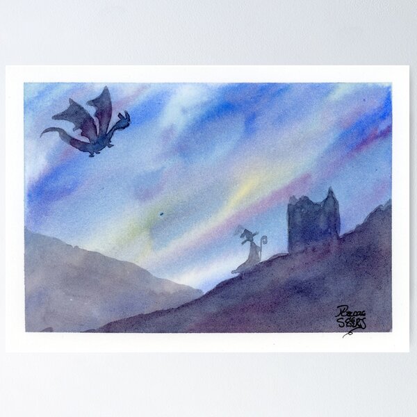 Item preview, Dragon towards the watchtower designed and sold by plume de souris.