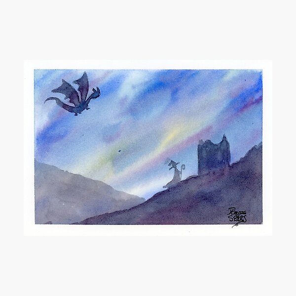 Item preview, Dragon towards the watchtower designed and sold by plume de souris.