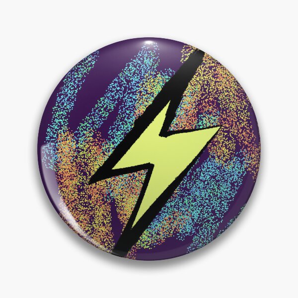 Item preview, Minimalist Yellow Lightning Bolt Colorful Background Pointillism designed and sold by AstronautMerch.
