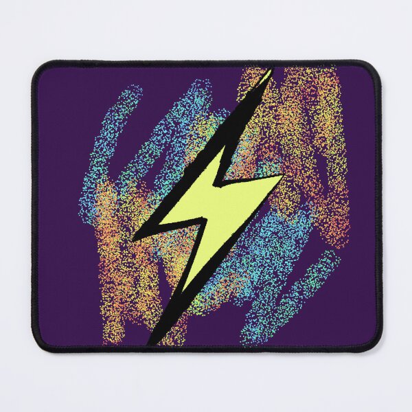 Item preview, Minimalist Yellow Lightning Bolt Colorful Background Pointillism designed and sold by AstronautMerch.
