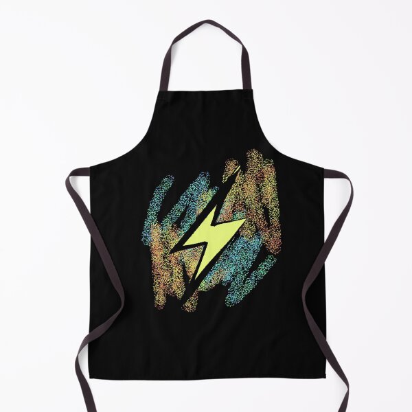 Item preview, Minimalist Yellow Lightning Bolt Colorful Background Pointillism designed and sold by AstronautMerch.