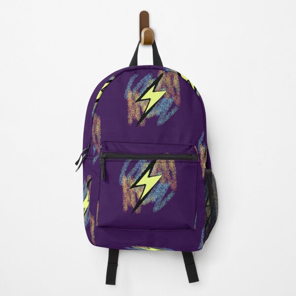Item preview, Minimalist Yellow Lightning Bolt Colorful Background Pointillism designed and sold by AstronautMerch.