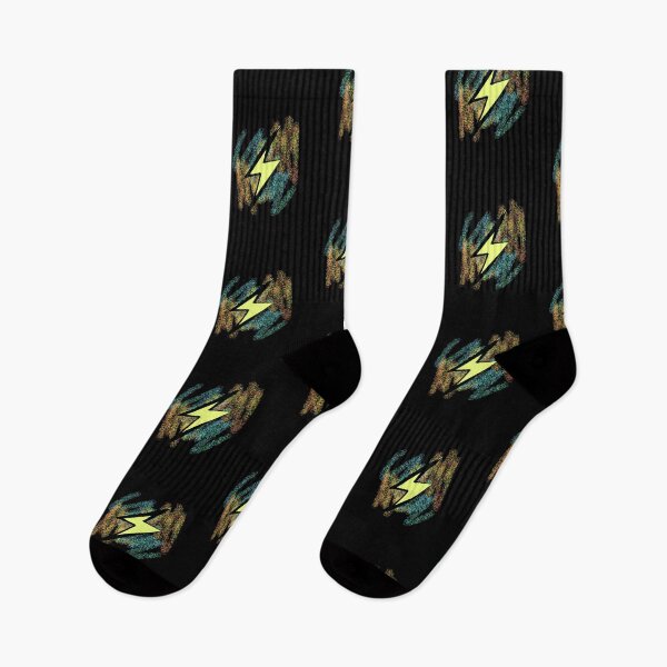 Item preview, Minimalist Yellow Lightning Bolt Colorful Background Pointillism designed and sold by AstronautMerch.