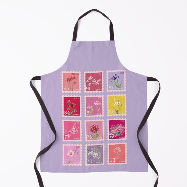 Item preview, Pastel Japanese Flower Stamps - Sakura & Red Spider Lily Aesthetic designed and sold by appratous.