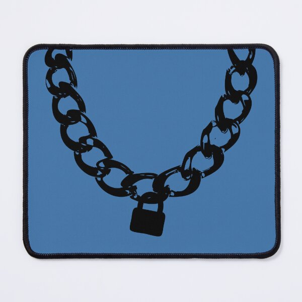 Item preview, Black Chain Necklace and Padlock designed and sold by CreativeTwins.