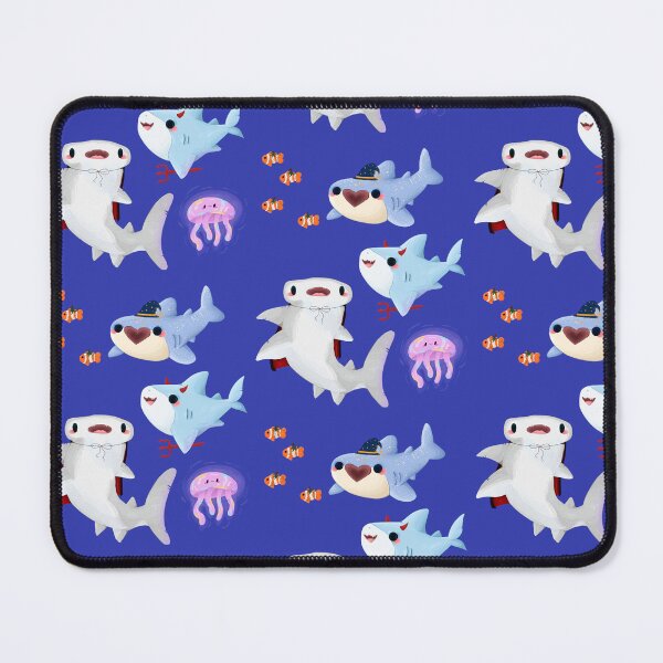 Item preview, Kawaii Cute Pastel Sharks & Jellyfish | Spooky shark designed and sold by AuntieHanHan.