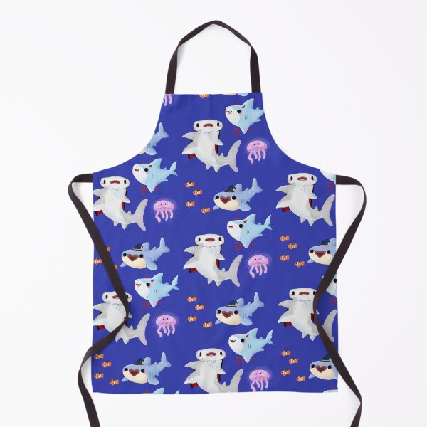 Item preview, Kawaii Cute Pastel Sharks & Jellyfish | Spooky shark designed and sold by AuntieHanHan.