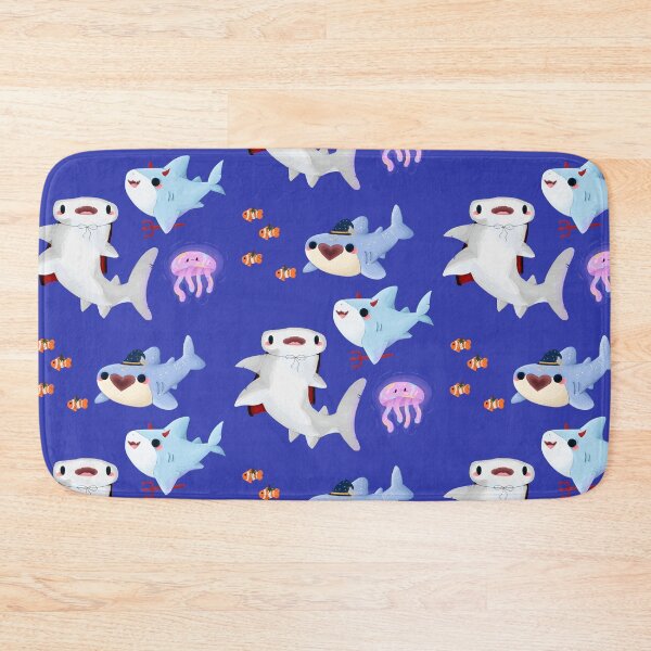 Item preview, Kawaii Cute Pastel Sharks & Jellyfish | Spooky shark designed and sold by AuntieHanHan.