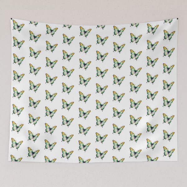 Item preview, Watercolor Butterfly Skoliosexual Pride Flag Art designed and sold by DuckOddity.