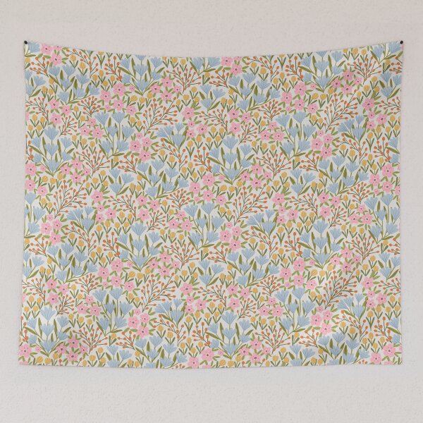Item preview, Wildflower meadow floral | Soft pastel botanical garden designed and sold by Illustrated by Nat.