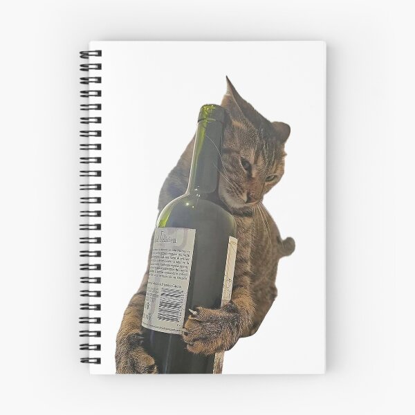 Item preview, Wine Fiend Cat designed and sold by coffee with ice.