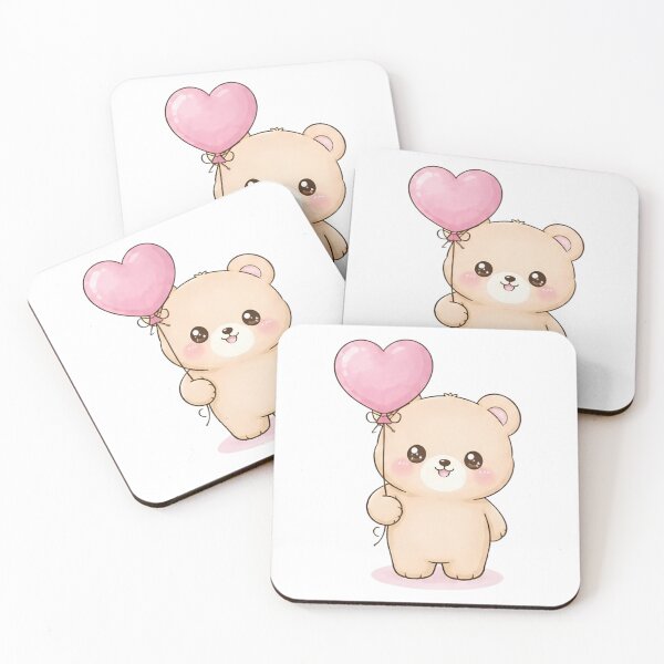 Item preview, Pastel Chibi Teddy Bear Soft Kawaii Aesthetic Valentine designed and sold by Crazy Cats T-shirts.
