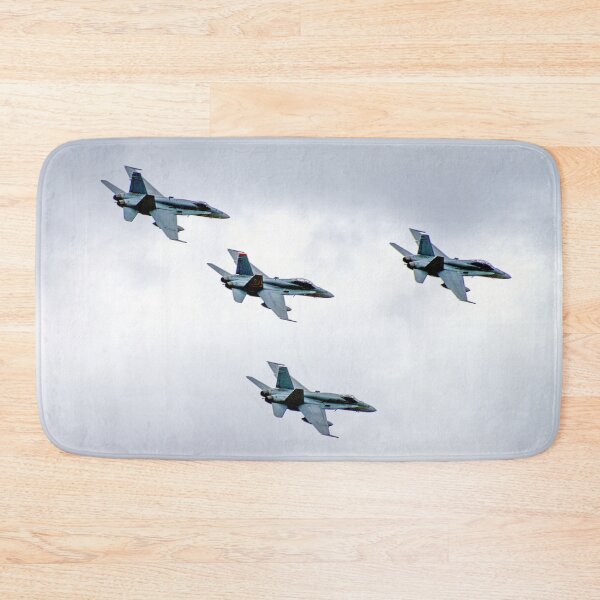 Item preview, F/A-18 Hornet Flight Formation | Dynamic Military Jet Squadron Fine Art Print designed and sold by Ross.A.Campbell.