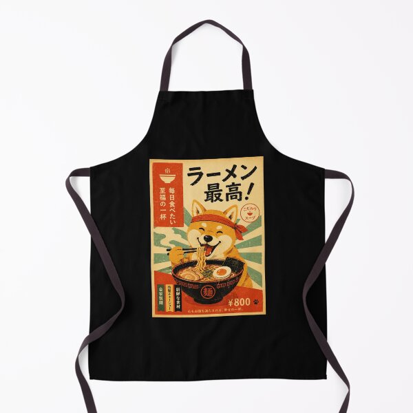 Item preview, Retro Shiba Ramen Shop Poster with Cozy Japanese Food Stall Style designed and sold by eliramaison.
