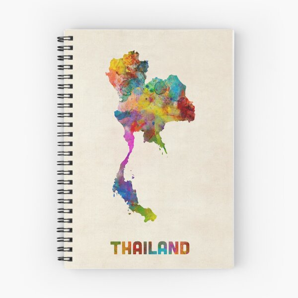 Item preview, Thailand Watercolor Map designed and sold by ArtPrints.
