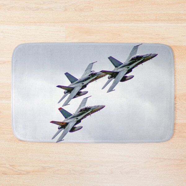 Item preview, F/A-18 Hornet Flight Formation | Dynamic Military Jet Squadron Fine Art Print designed and sold by Ross.A.Campbell.